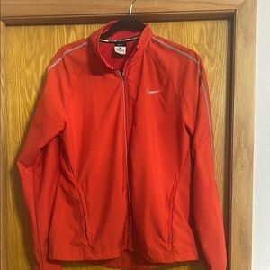 Nike red Windbreaker Lightweight Athletic Jacket